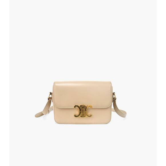 CELINE Beige Triope Shoulder Bag A-A23952 - Picture 1 of 11